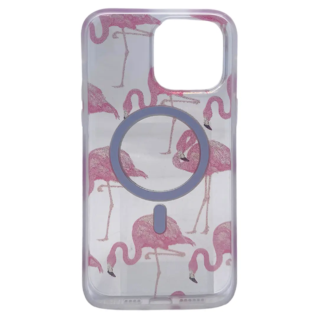 iPhone 15/iPhone 14/iPhone 13 Designed Case MagSafe Flamingo